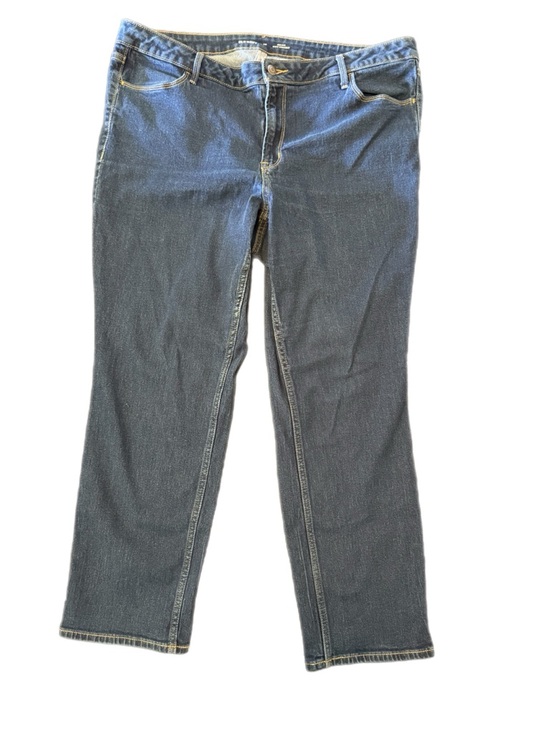 Old Navy Women’s High Rise Wow Straight Dark Wash Blue Jeans Size 20 - Picture 5 of 11